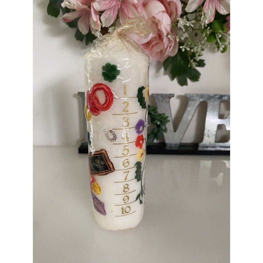 Vintage Lillian Vernon Celebration Candle Birth to 10 Years Special Events NEW